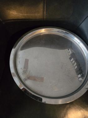 RVS dienblad/serveerschaal 38cm D2.5 cm 5 beschikbaar Prijs is per stuk