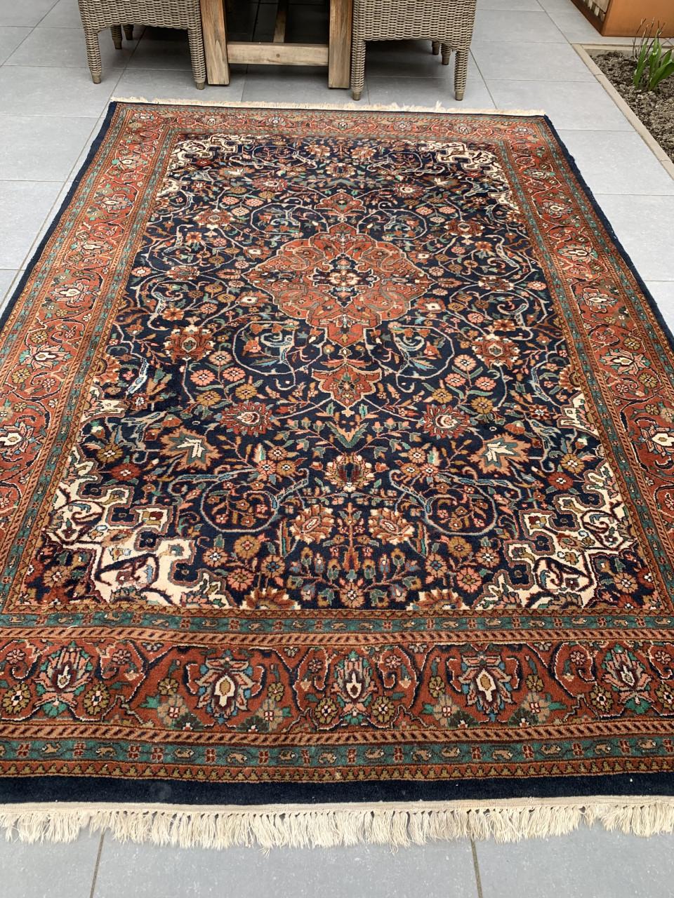 🤎Schitterend Sfeervol Handgeknoopt Vintage Vloerkleed🤎