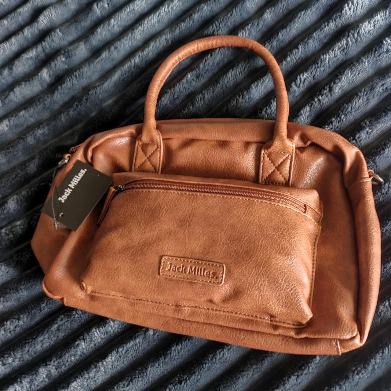 Jack Milles cognac schoudertas/handtas – NIEUW