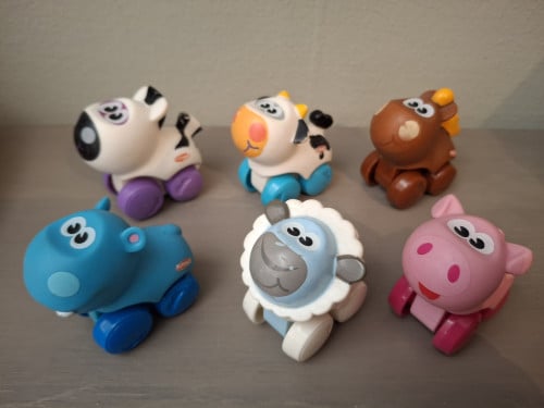 Playskool Dieren op wieltjes, 6 stuks