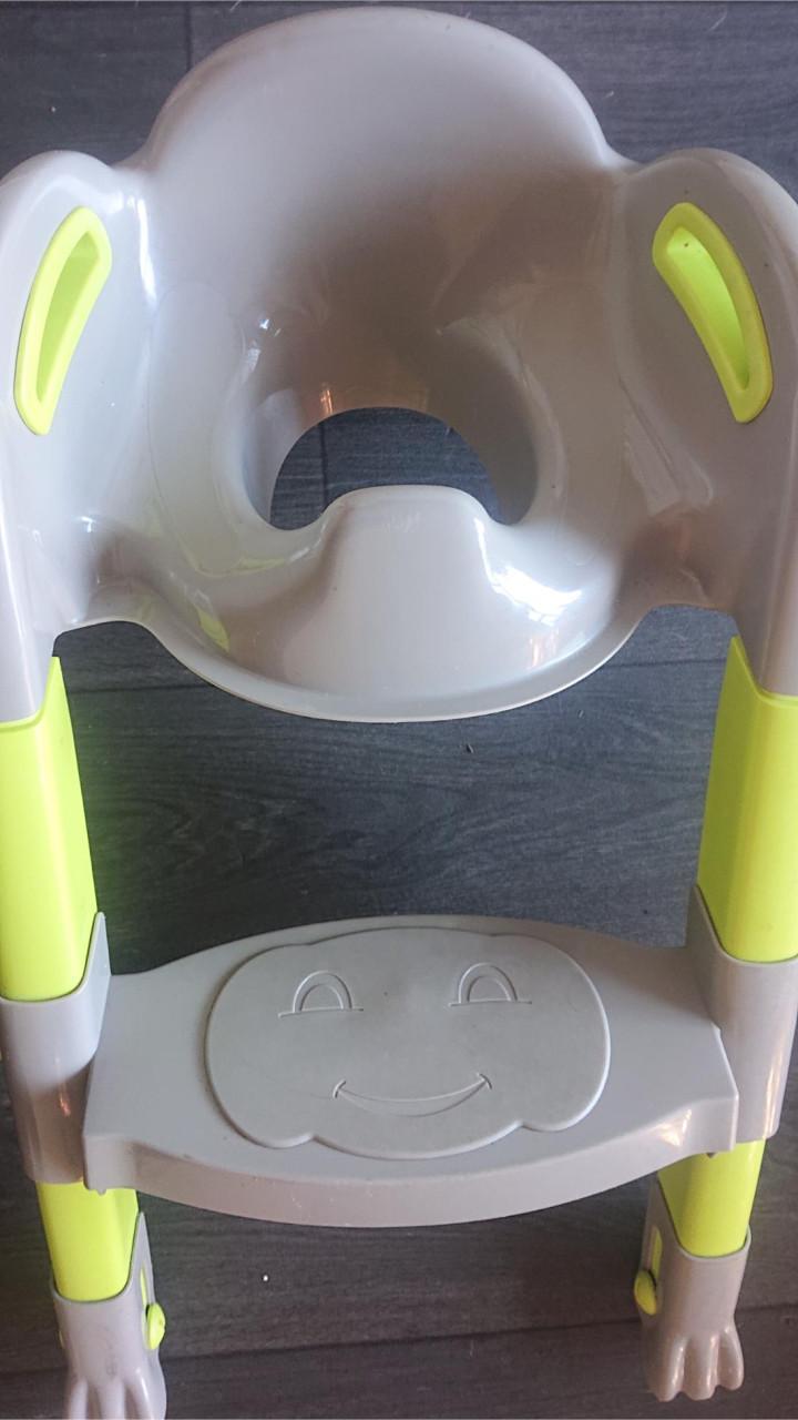 Brilverkleiner met trapje limegroen/grijs