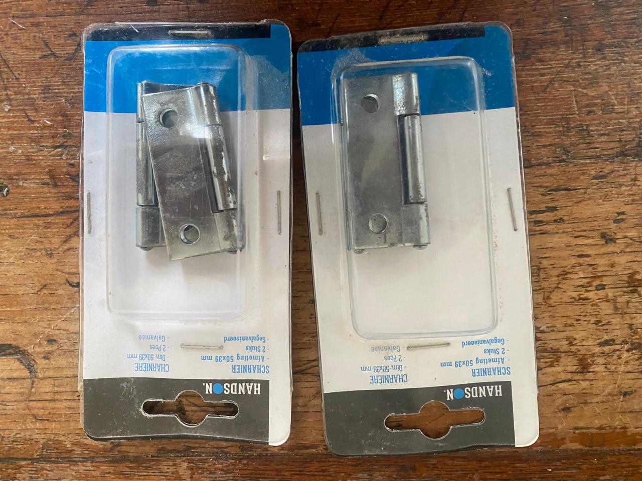 Scharnieren (37 stuks ongebruikt)