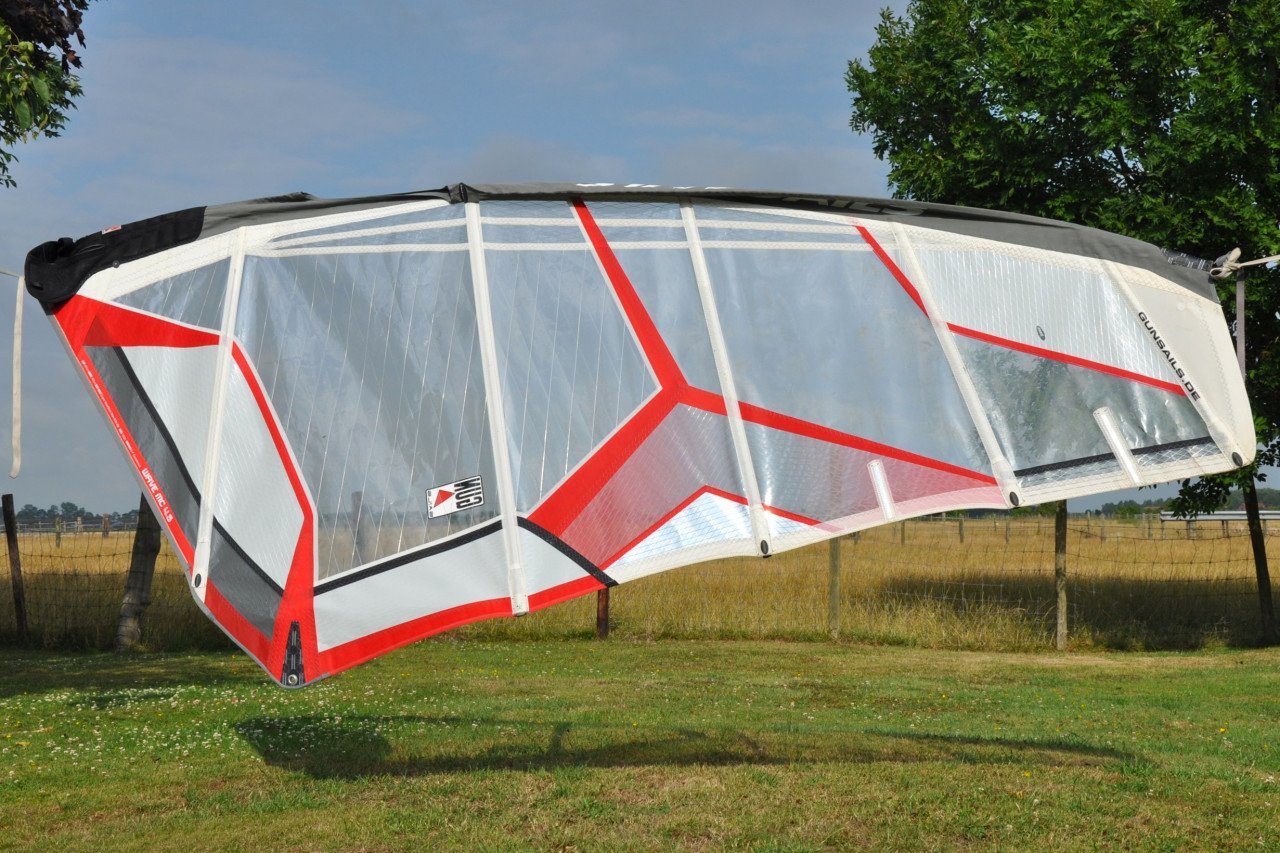 Set van 4.5 en 5.3m2 GunSails Wave MC zeilen