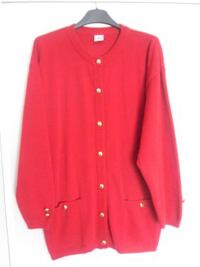 ROOD DAMES VEST Z.G.A.N. MAAT L [ 44-46 ]