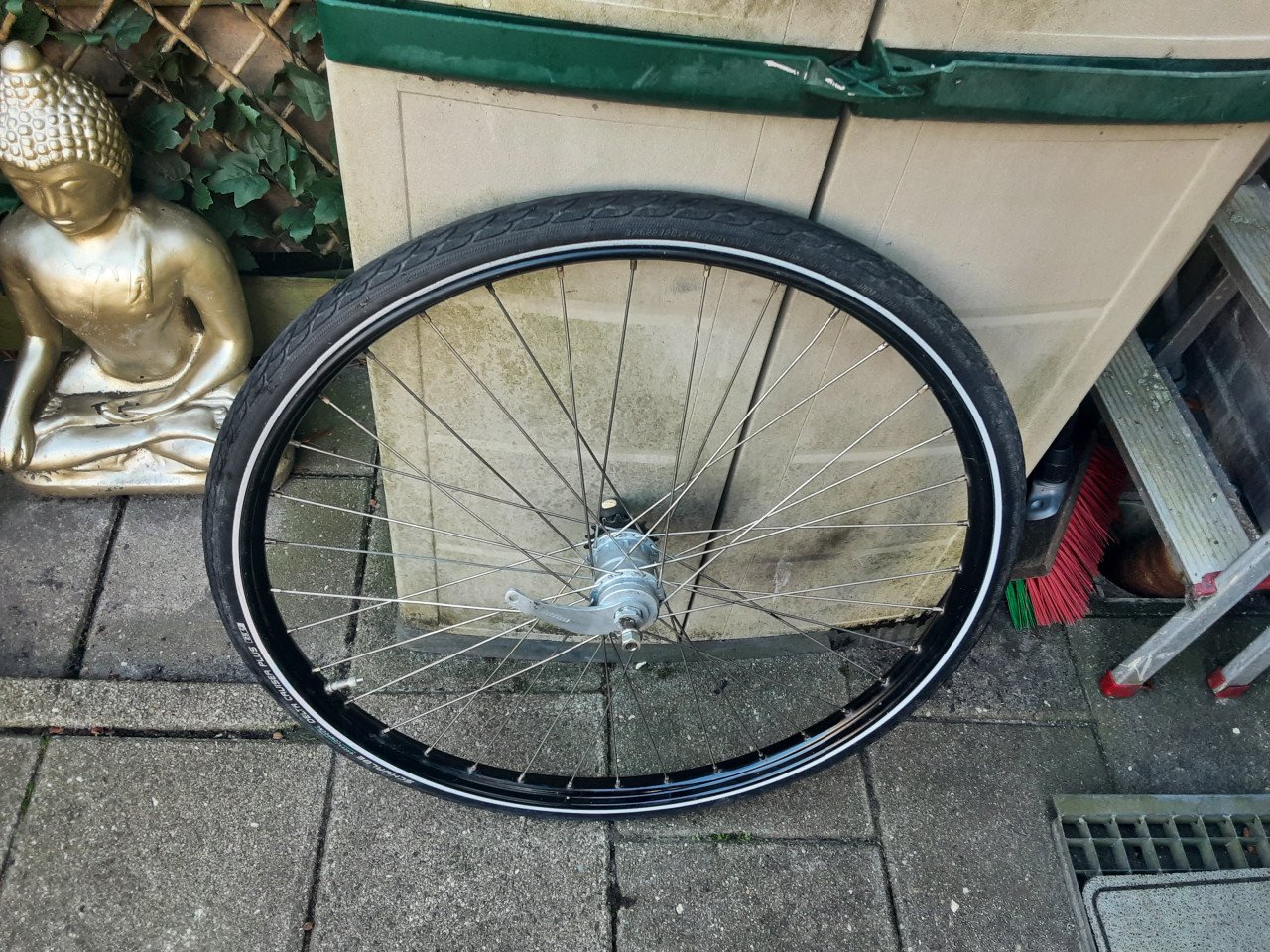 28 inch scram achterwiel, 3 speed,terugtraprem
