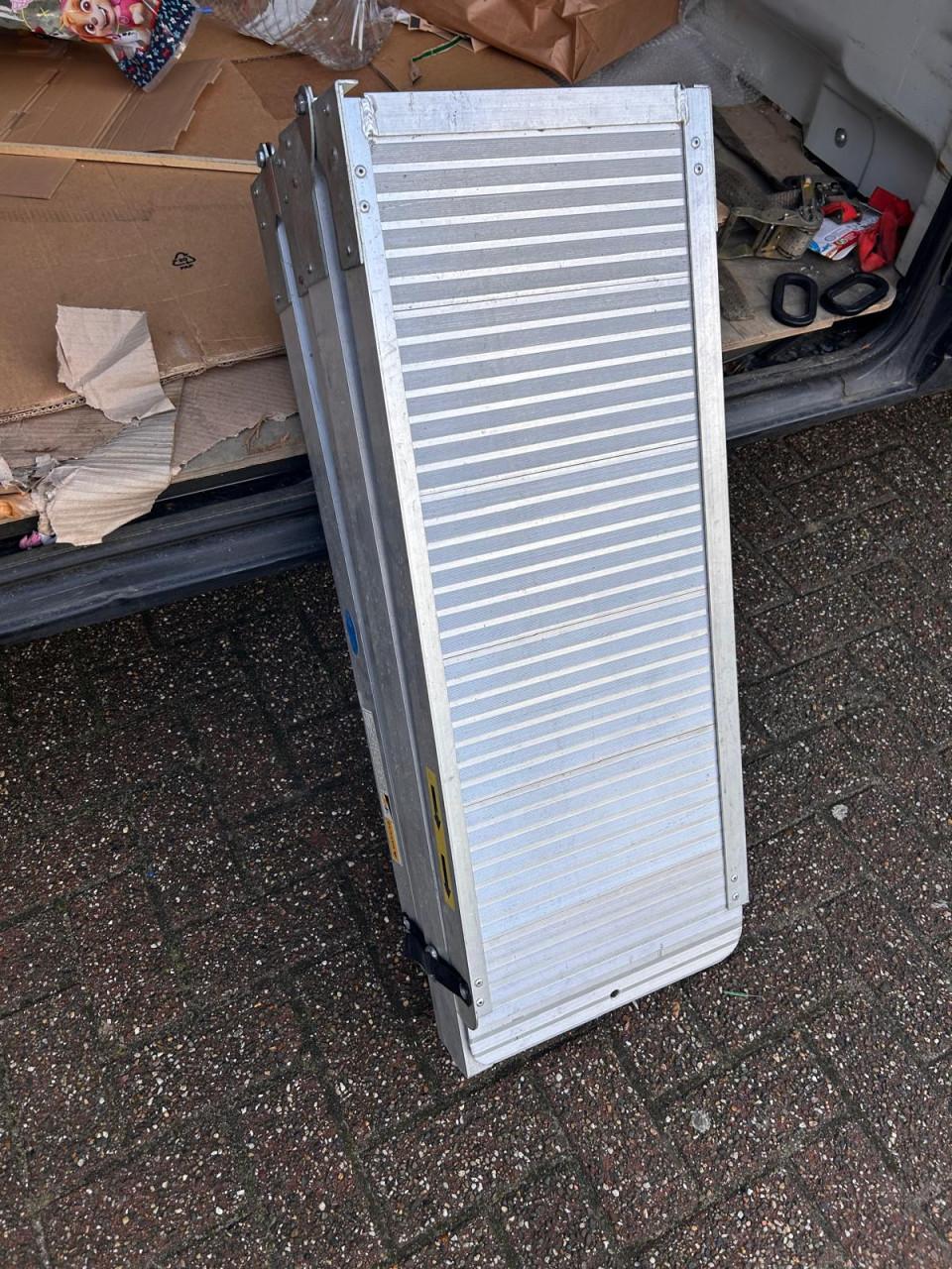 Oprijplaat opklapbaar aluminium