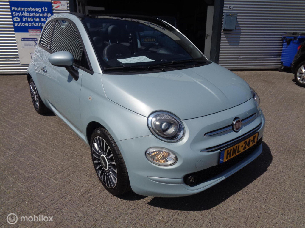 Fiat 500 C 1.0 hybrid launch edition/airco/16''lm velgen/half leer/1st eig/