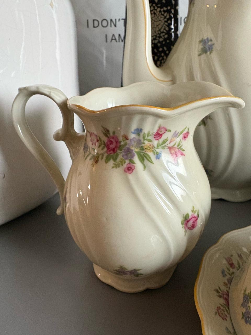 Vintage Seltmann  Weiden koffie/theepot, suikerpot + melkkannetje