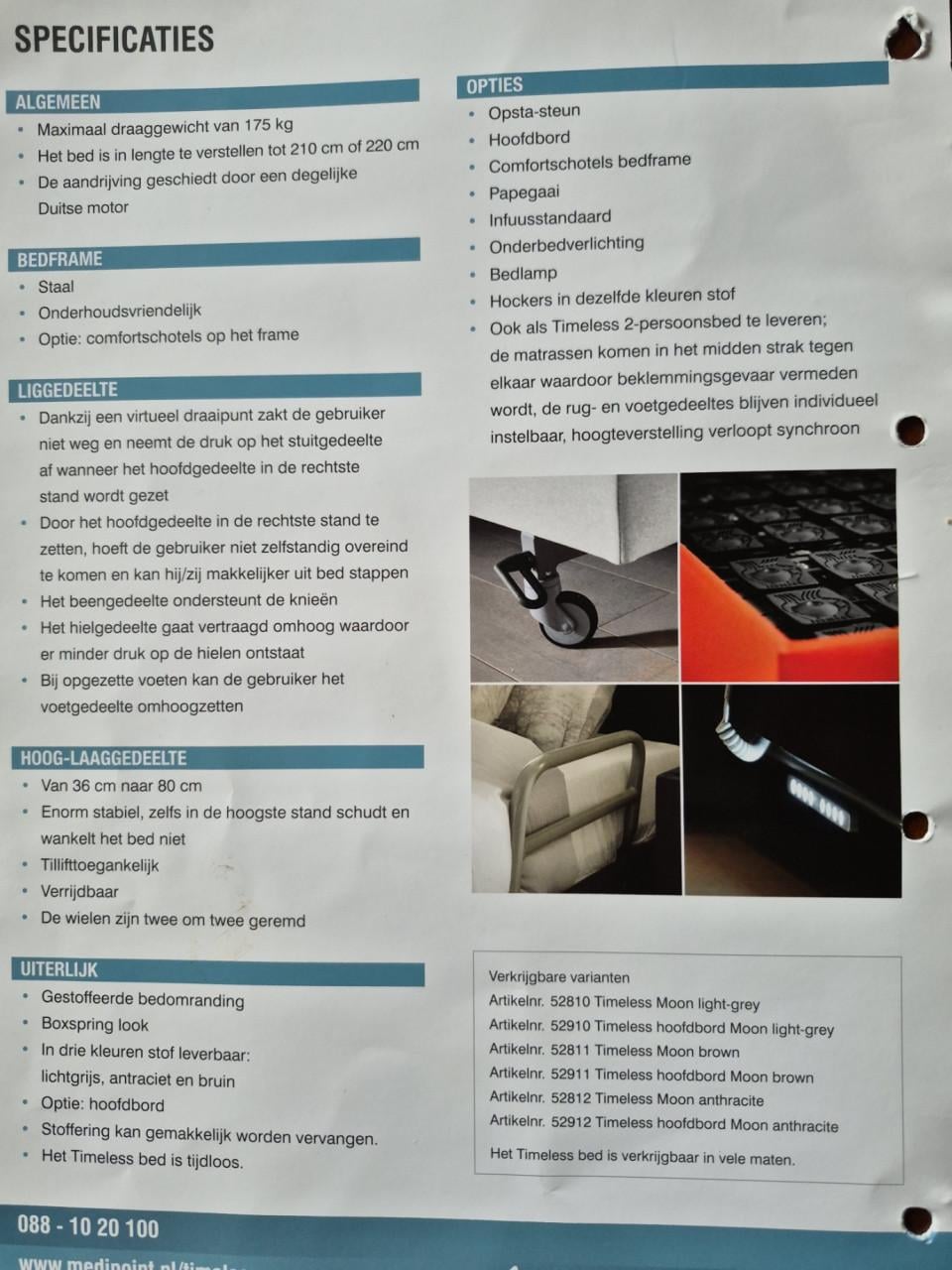 2 electrische hoog/laag bedden