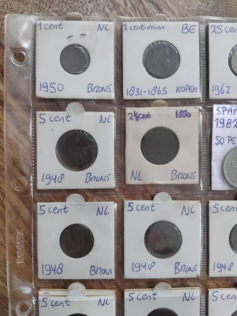 21 stuks Oude Munten Muntenverzameling