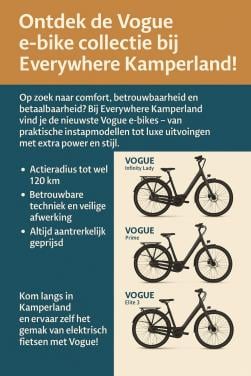 Vogue fietsen nu ook verkrijgbaar bij Scootmobiel-Goes.
