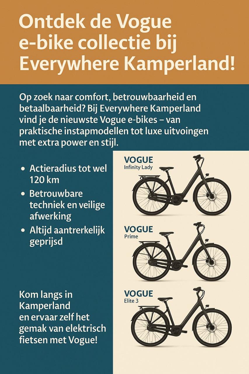 Vogue fietsen nu ook verkrijgbaar bij Scootmobiel-Goes.
