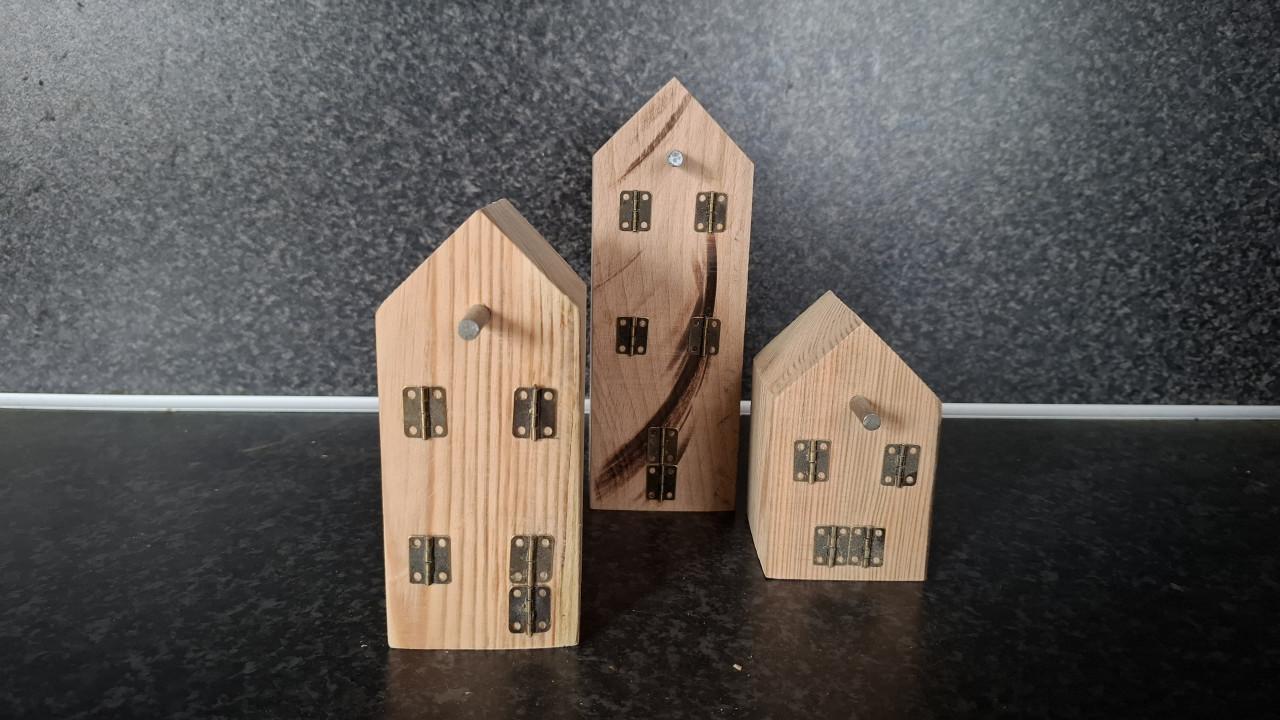 Houten huisjes