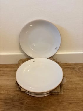 Cosy & Trendy dessertborden set – 5 stuks crème/beige