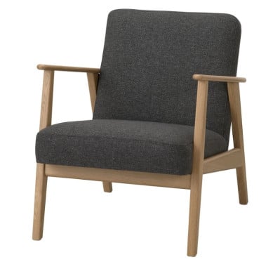 Fauteuil, (EKENÄSET eiken/Gunnared donkergrijs) IKEA