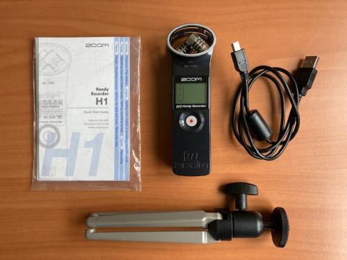 ZOOM H1 Audio recorder met tripod