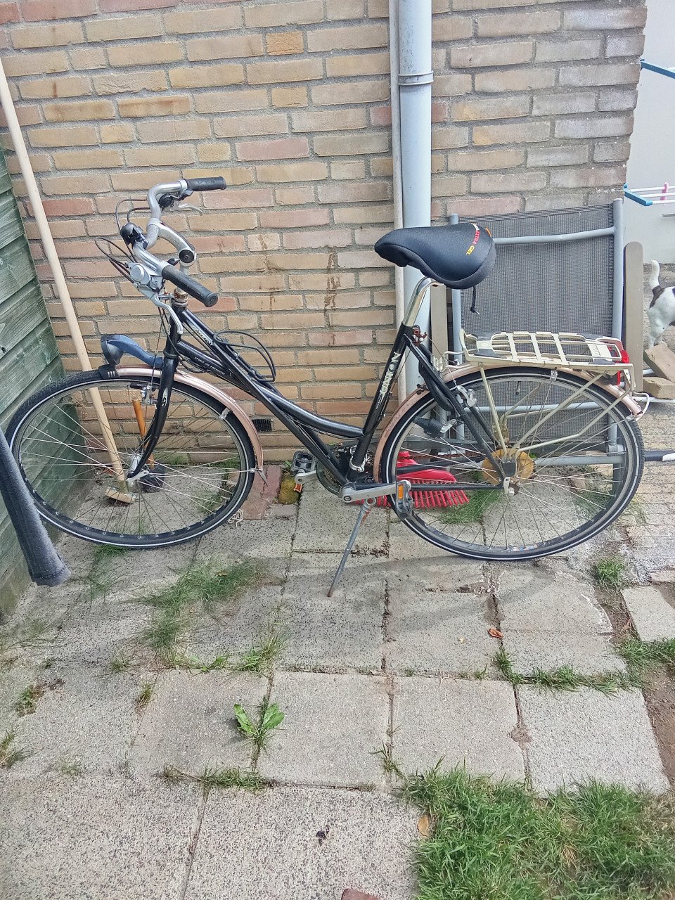 Union fiets met nw gel zadel en 6 versnellingen