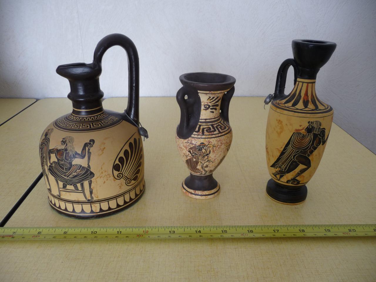 Griekse vaasjes 4 stuks