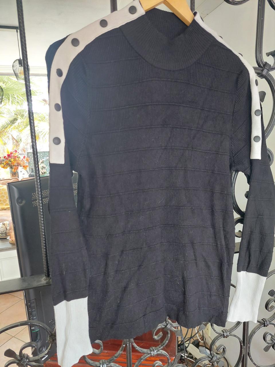 Shoeby zwart/crème damestrui mt xl