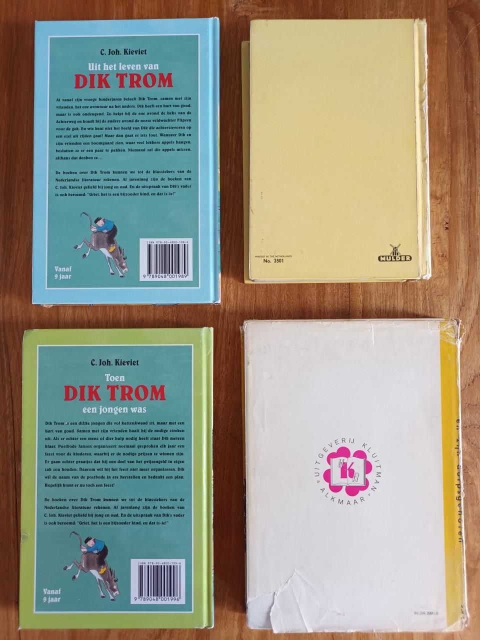 4 boeken van Dik Trom van C.Joh. Kieviet
