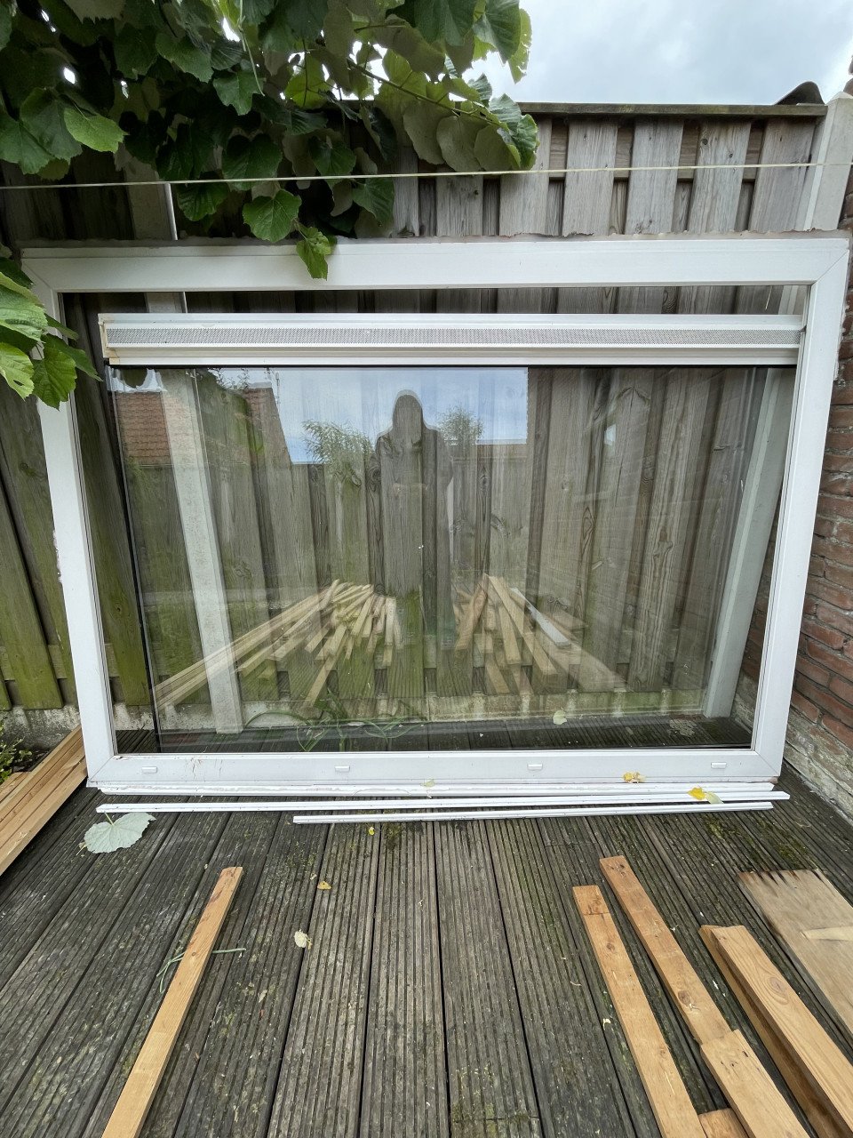 Kunststof kozijn met glas