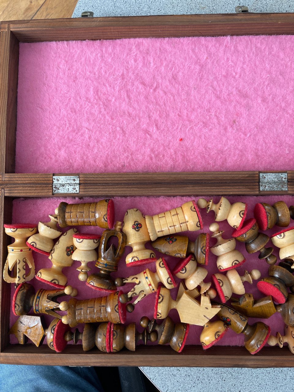 Houten schaakbord