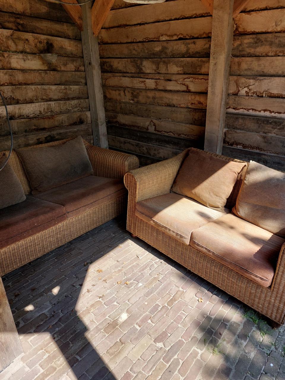 2 en 3 zits rotan lounge set