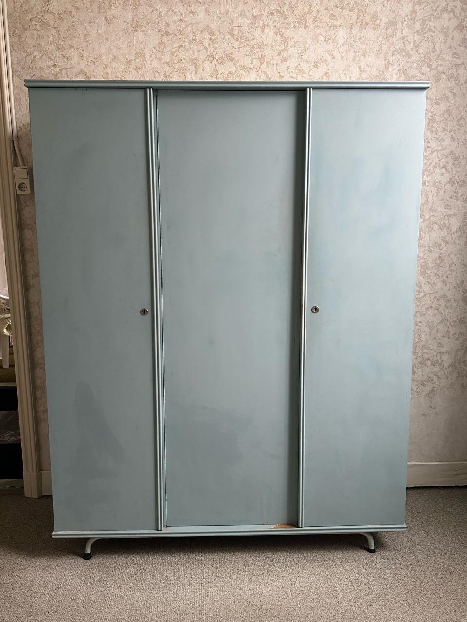 Kledingkast Auping vintage blauw