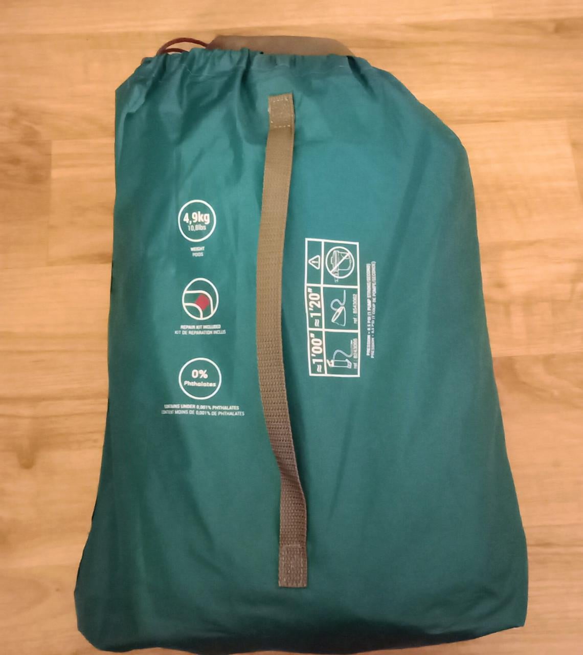 Een zo goed als nieuw Quechua Air Seconds opblaasbaar matras