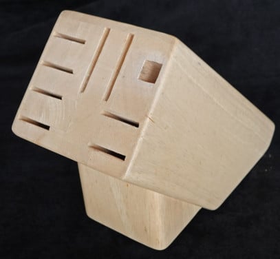Goede kwaliteit messenblok white washed beukenhout