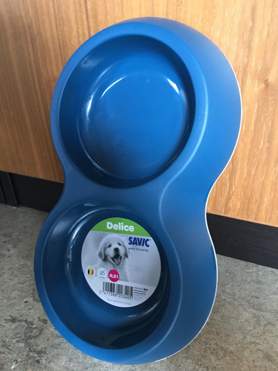 NIEUWE SAVIC Dubbele Bakjes Voer/Water!!