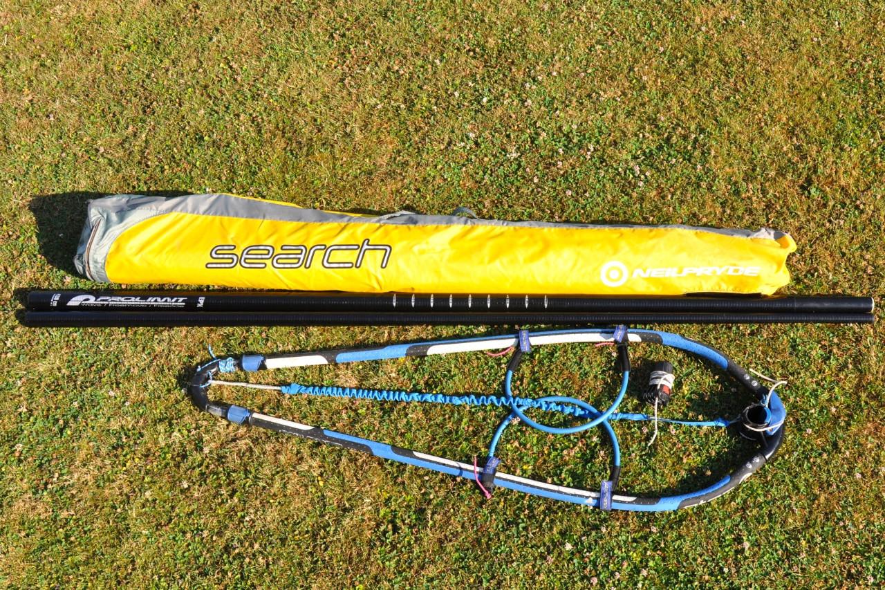 5.0 m2 NeilPryde Search set (zeil, mast, giek, mastvoet)