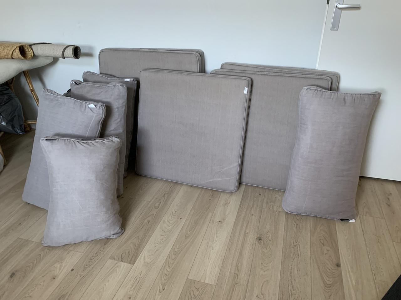 Loungeset kussens.