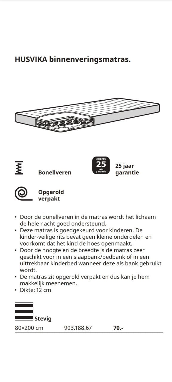 Ikea Hemnes Bedbank met matras