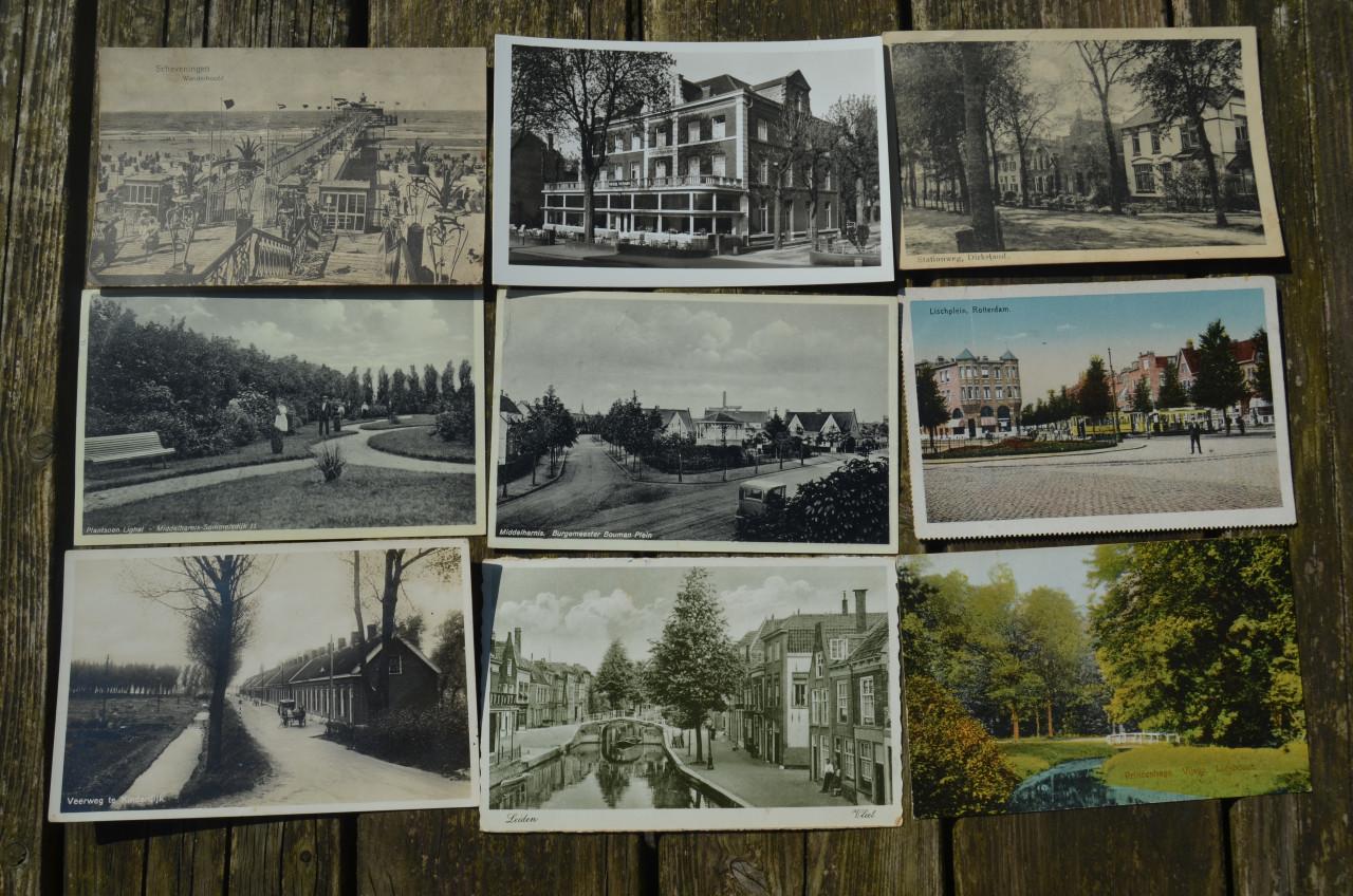 29 Ansichten Geografie Nl en Bel. begin 20e eeuw.