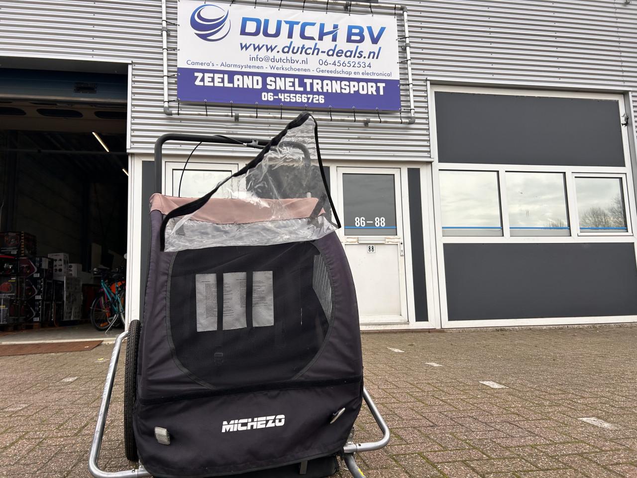 Fiets kar / aanhanger plaats voor 2 personen, gordels