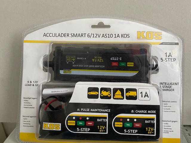 Acculader 6-12 volt NIEUW