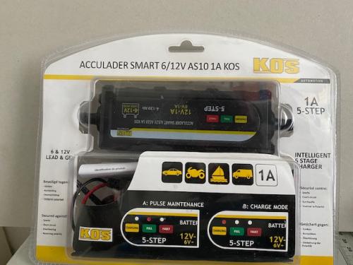 Acculader 6-12 volt NIEUW