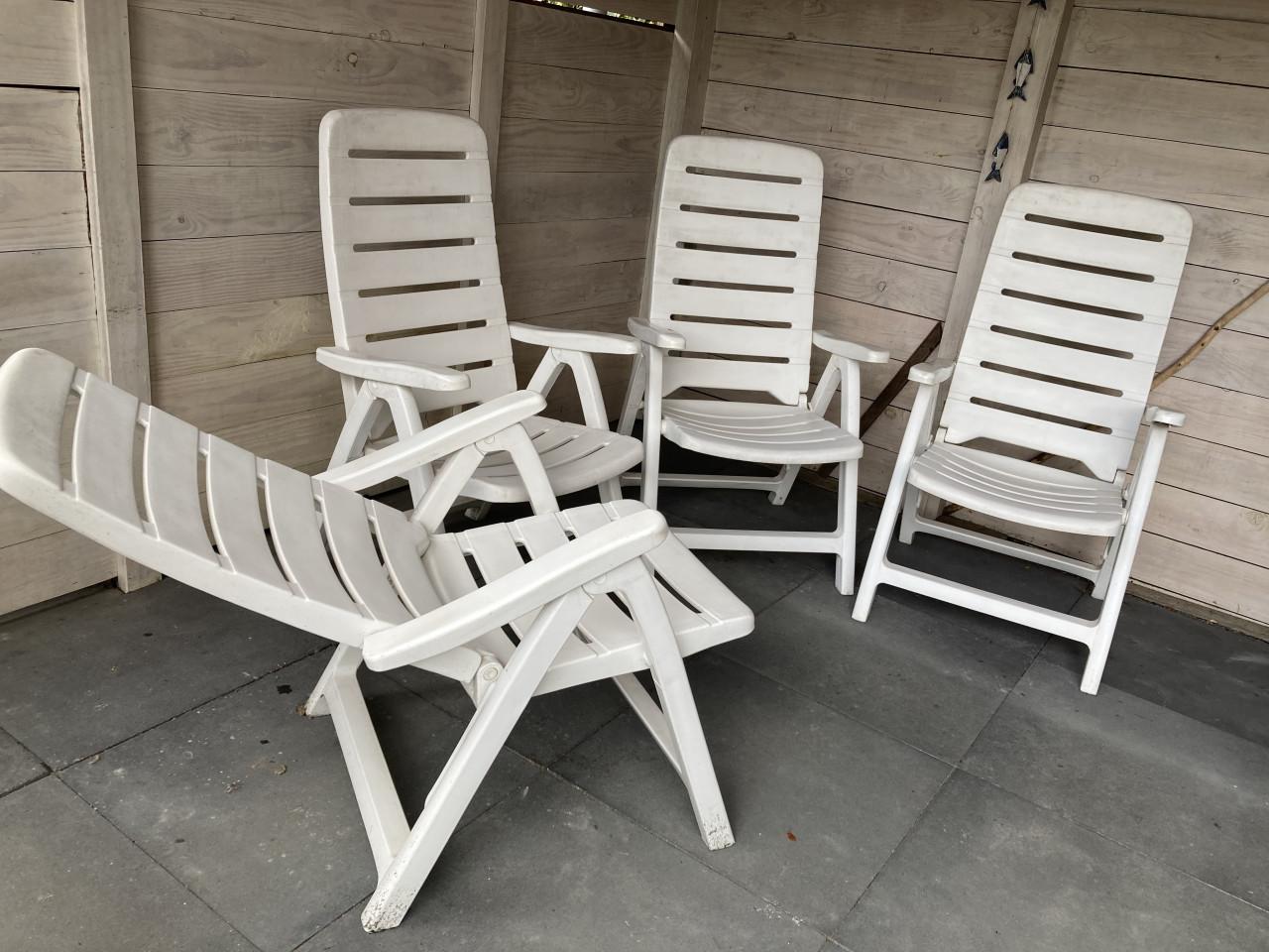 4 tuinstoelen Kettler, 5 standen