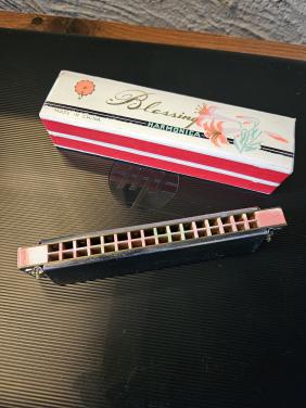 Blessing Harmonica - Vintage Mondharmonica met Doosje
