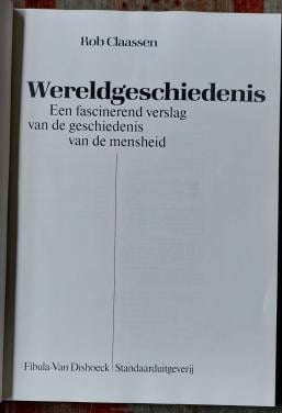 Geschiedenis Boek