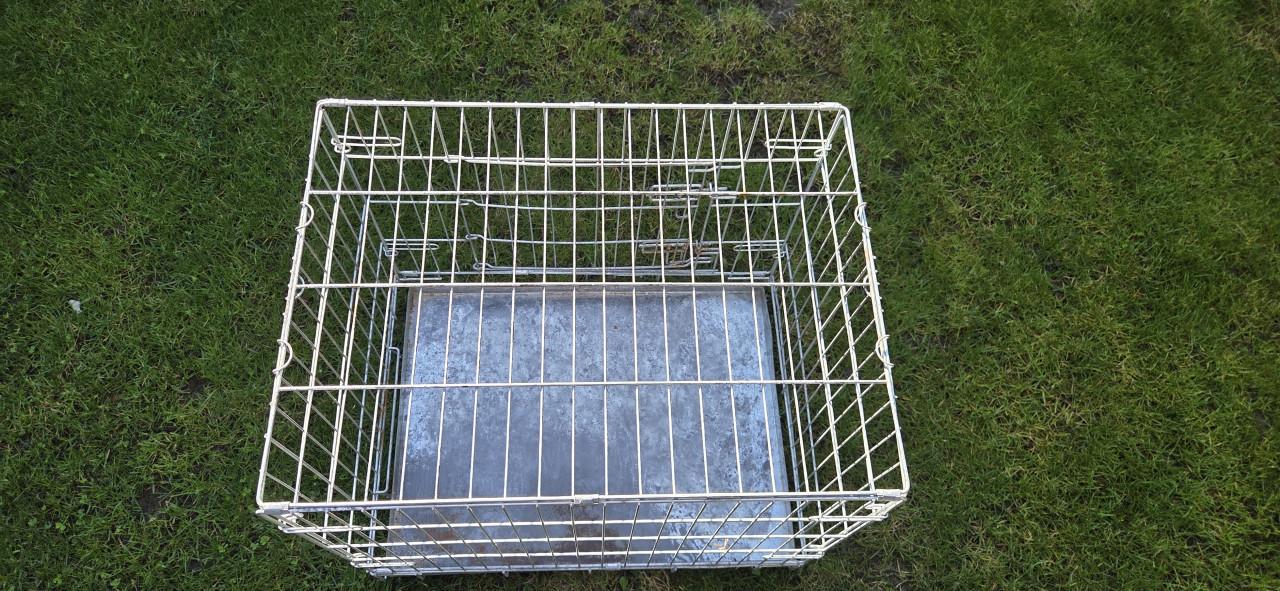 Stevige metalen hondenbench (verzinkt) – Inklapbaar