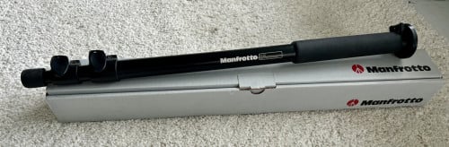 Manfrotto monopod 679B en balhoofd 494RC2 incl. snelkoppeling