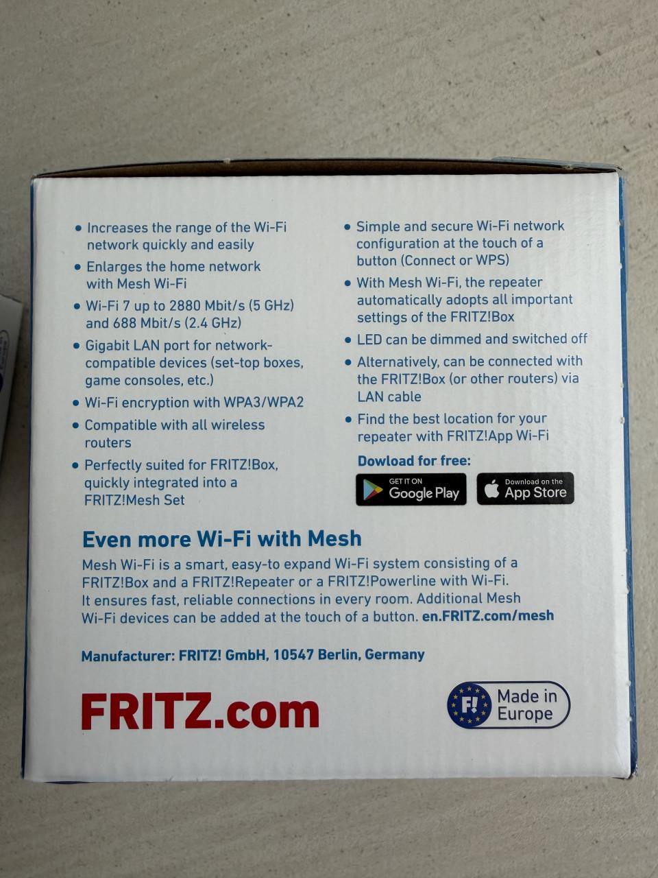 Fritz! Mesh Wi-Fi Extender 1700 set van 2