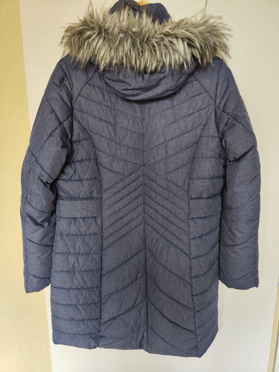 Dames winterjas, maat 40, donkerblauw