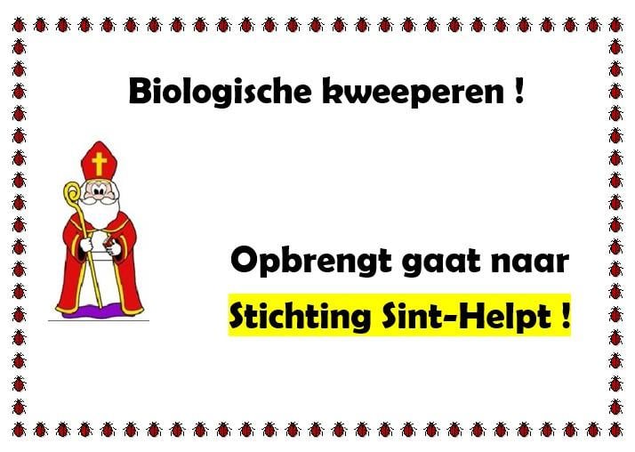 Biologische tamme kastanjes te koop en steun Stichting Sint Helpt !