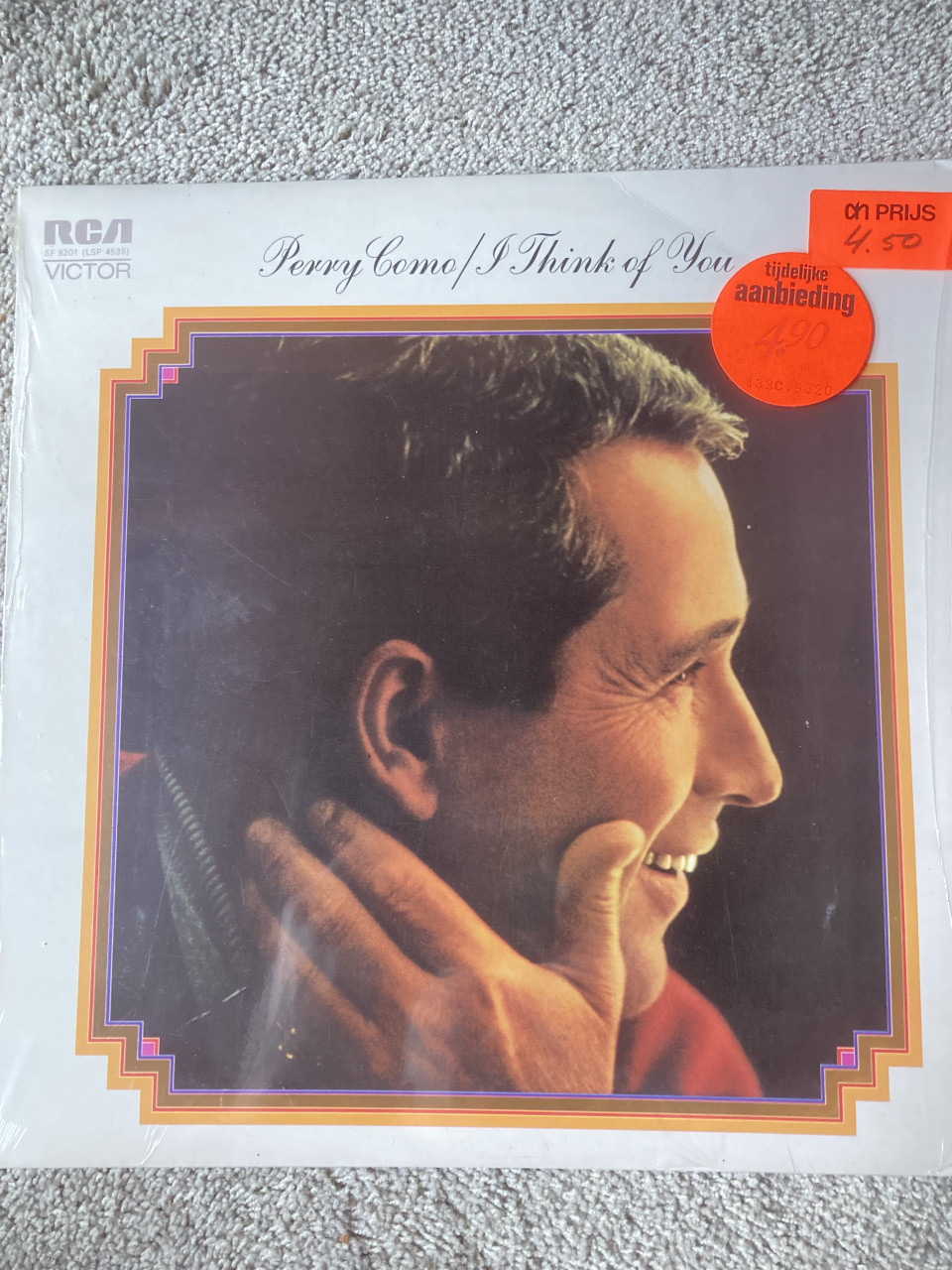 Vinyl LP Perry Como I think of you.