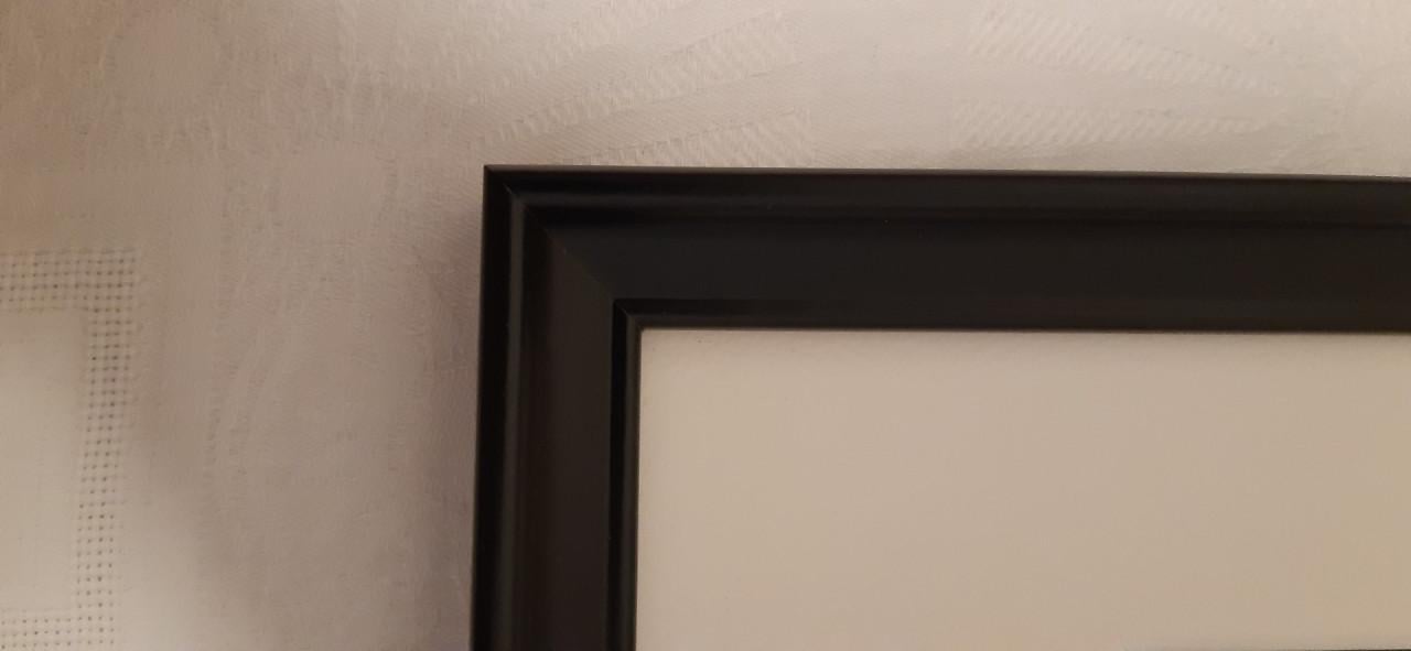 Ikea KNOPPÄNG zwarte lijsten met afbeelding, set van 8.