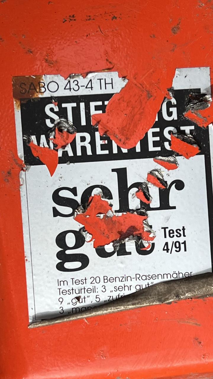 SABO 43-4TH(Q) benzine grasmaaier