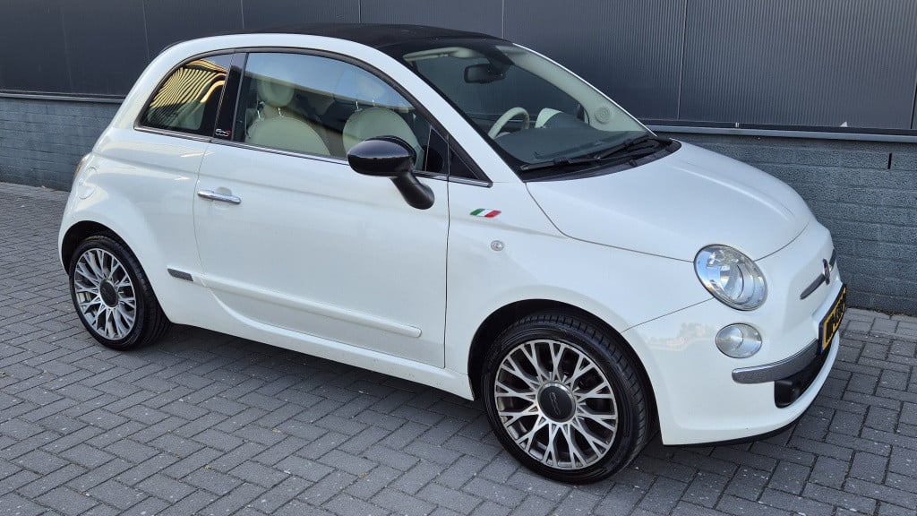 Fiat 500 C 1.2 lounge *cabrio*airco*parkeersensoren*lmv*ecc*